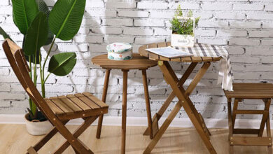 بهترین میز صندلی تاشو چوبی و فلزی