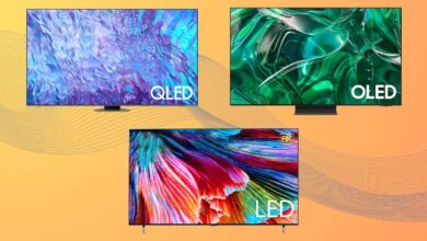 تفاوت تلویزیون های LED, OLED, QLED