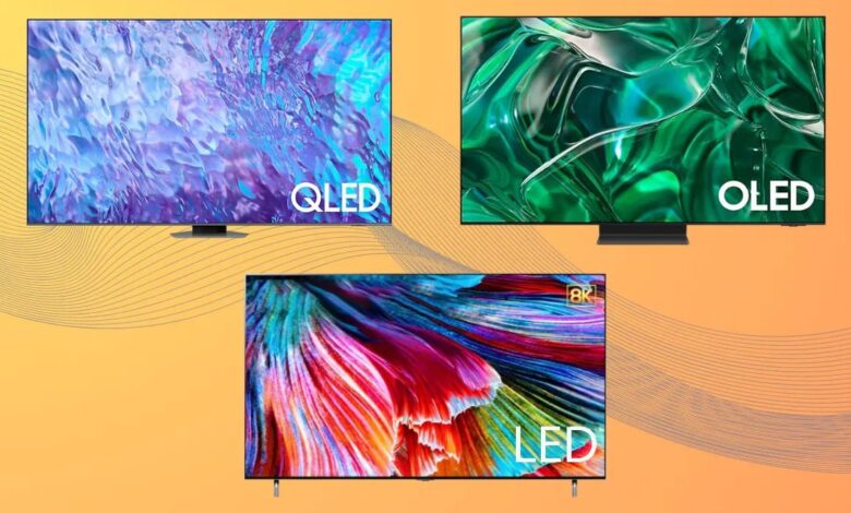 تفاوت تلویزیون های LED, OLED, QLED